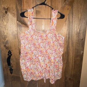 Flowery Summer Tank Top